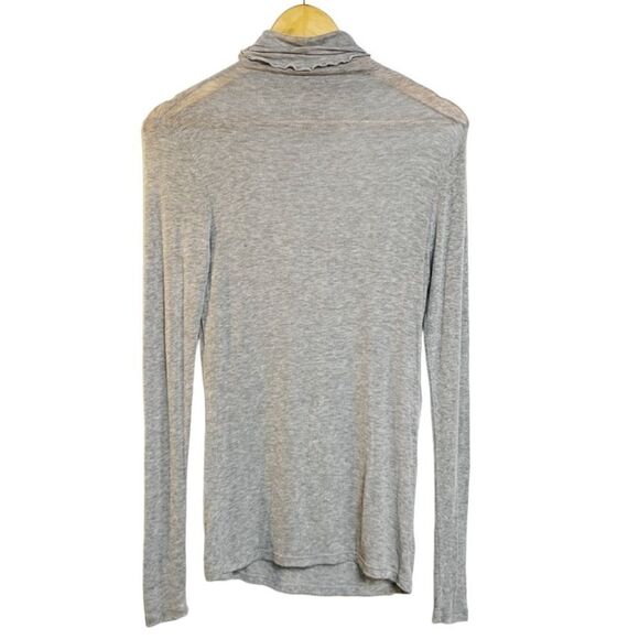 🎄Chelsea 28 Sheer Turtleneck Long Sleeve Top Grey Size XS - Picture 3 of 6